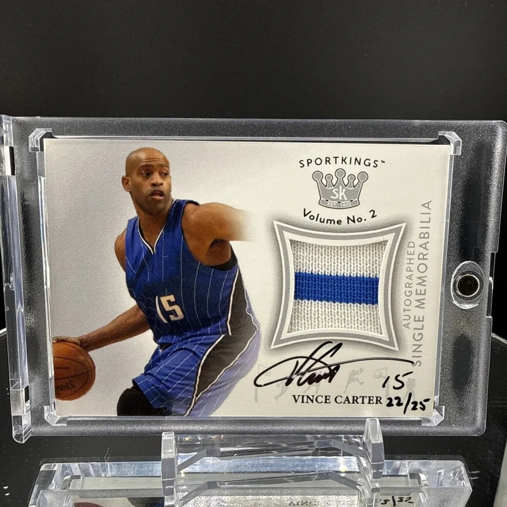 2021 Sportkings Volume 2 Auto Memorabilia SILVER #AMVC2 Vince Carter